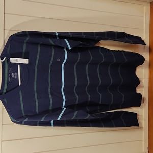 A&E Outfitters Navy/Green and Light Blue Stripes - Medium Tal…